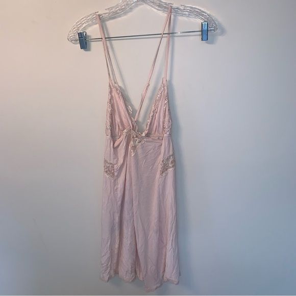 Victoria's Secret Pink Lace Chemise with Spaghetti Straps - Picture 2 of 8